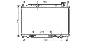 Kühler, Motorkühlung AVA QUALITY COOLING DN2295