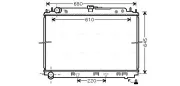 Kühler, Motorkühlung AVA QUALITY COOLING DNA2296