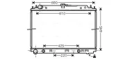 Kühler, Motorkühlung AVA QUALITY COOLING DNA2297