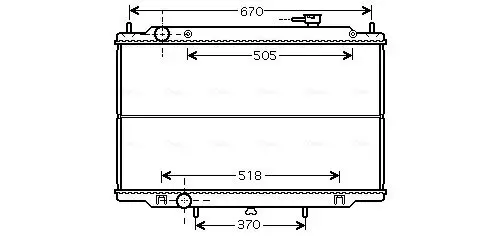 Kühler, Motorkühlung AVA QUALITY COOLING DN2302