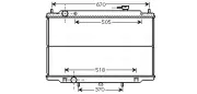 Kühler, Motorkühlung AVA QUALITY COOLING DN2302