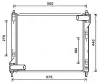 Kühler, Motorkühlung AVA QUALITY COOLING DN2354