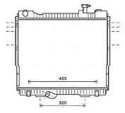 Kühler, Motorkühlung AVA QUALITY COOLING DN2418