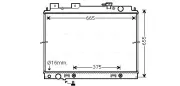 Kühler, Motorkühlung AVA QUALITY COOLING DN2430