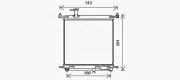 Kühler, Motorkühlung AVA QUALITY COOLING DN2435