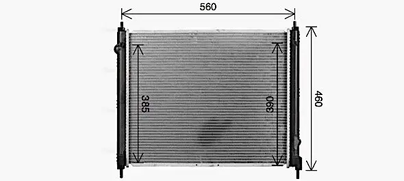 Kühler, Motorkühlung AVA QUALITY COOLING DN2477