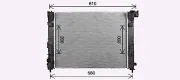 Kühler, Motorkühlung AVA QUALITY COOLING DN2480