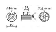 Ölkühler, Motoröl AVA QUALITY COOLING DN3431