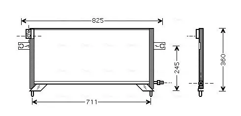 Kondensator, Klimaanlage AVA Clever Choice DN5204