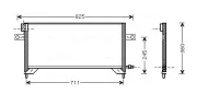 Kondensator, Klimaanlage AVA Clever Choice DN5204