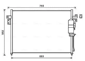 Kondensator, Klimaanlage AVA QUALITY COOLING DN5404D Bild Kondensator, Klimaanlage AVA QUALITY COOLING DN5404D