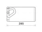 Wärmetauscher, Innenraumheizung AVA QUALITY COOLING DN6373
