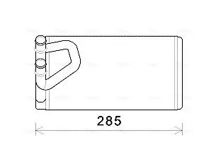 Wärmetauscher, Innenraumheizung AVA QUALITY COOLING DN6373 Bild Wärmetauscher, Innenraumheizung AVA QUALITY COOLING DN6373