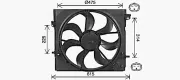 Lüfter, Motorkühlung 12 V AVA QUALITY COOLING DN7540