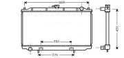 Kühler, Motorkühlung AVA QUALITY COOLING DNA2179