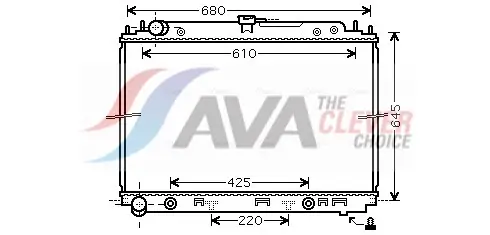 Kühler, Motorkühlung AVA QUALITY COOLING DNA2297