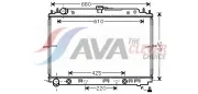 Kühler, Motorkühlung AVA QUALITY COOLING DNA2297