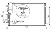 Kondensator, Klimaanlage AVA QUALITY COOLING DNA5283D