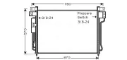 Kondensator, Klimaanlage AVA QUALITY COOLING DNA5299D