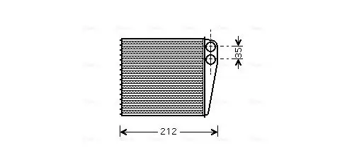 Wärmetauscher, Innenraumheizung AVA QUALITY COOLING DNA6256 Bild Wärmetauscher, Innenraumheizung AVA QUALITY COOLING DNA6256