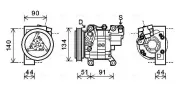 Kompressor, Klimaanlage AVA QUALITY COOLING DNK345