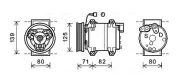 Kompressor, Klimaanlage AVA Clever Choice DNK377