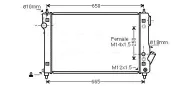 Kühler, Motorkühlung AVA QUALITY COOLING DW2087