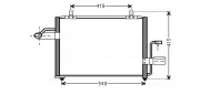 Kondensator, Klimaanlage AVA Clever Choice DW5084