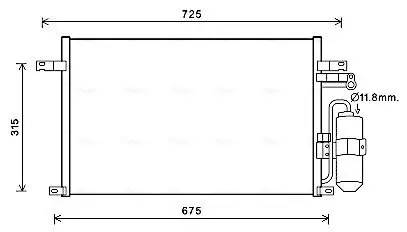 Kondensator, Klimaanlage AVA Clever Choice DW5137D Bild Kondensator, Klimaanlage AVA Clever Choice DW5137D