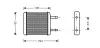 Wärmetauscher, Innenraumheizung AVA QUALITY COOLING DWA6024