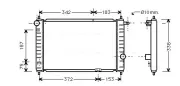 Kühler, Motorkühlung AVA QUALITY COOLING DWA2007