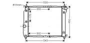 Kühler, Motorkühlung AVA QUALITY COOLING DWA2066