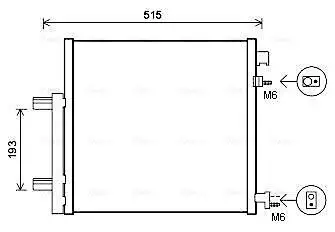Kondensator, Klimaanlage AVA QUALITY COOLING DWA5140D