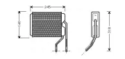 Wärmetauscher, Innenraumheizung AVA QUALITY COOLING DWA6026
