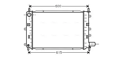 Kühler, Motorkühlung AVA QUALITY COOLING FD2151 Bild Kühler, Motorkühlung AVA QUALITY COOLING FD2151