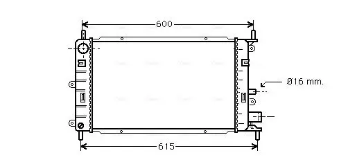 Kühler, Motorkühlung AVA QUALITY COOLING FD2150