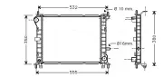 Kühler, Motorkühlung AVA QUALITY COOLING FD2263