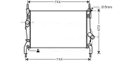 Kühler, Motorkühlung AVA QUALITY COOLING FD2404
