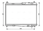 Kühler, Motorkühlung AVA QUALITY COOLING FD2440