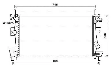 Kühler, Motorkühlung AVA Clever Choice FD2475