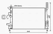 Kühler, Motorkühlung AVA QUALITY COOLING FD2602