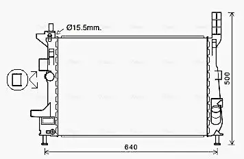 Kühler, Motorkühlung AVA QUALITY COOLING FD2602 Bild Kühler, Motorkühlung AVA QUALITY COOLING FD2602