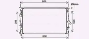 Kühler, Motorkühlung AVA QUALITY COOLING FD2628