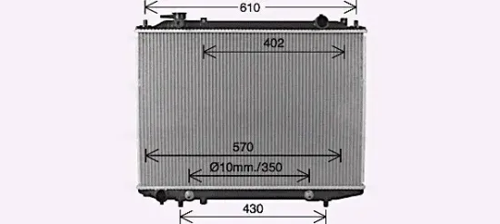 Kühler, Motorkühlung AVA QUALITY COOLING FD2664 Bild Kühler, Motorkühlung AVA QUALITY COOLING FD2664