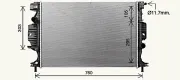 Kühler, Motorkühlung AVA Clever Choice FD2689