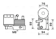 Ölkühler, Motoröl AVA QUALITY COOLING FD3598H