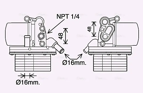 Ölkühler, Motoröl AVA Clever Choice FD3625H