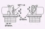 Ölkühler, Motoröl AVA QUALITY COOLING FD3625H