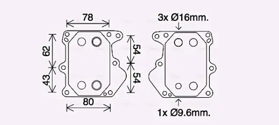 Ölkühler, Motoröl AVA QUALITY COOLING FD3625 Bild Ölkühler, Motoröl AVA QUALITY COOLING FD3625