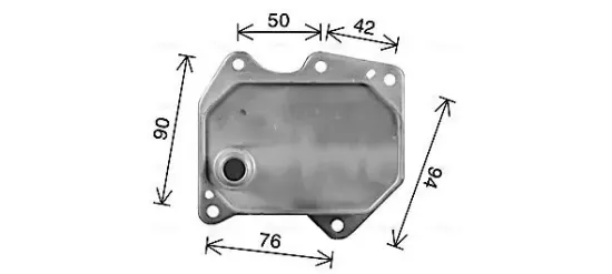 Ölkühler, Motoröl AVA QUALITY COOLING FD3669 Bild Ölkühler, Motoröl AVA QUALITY COOLING FD3669